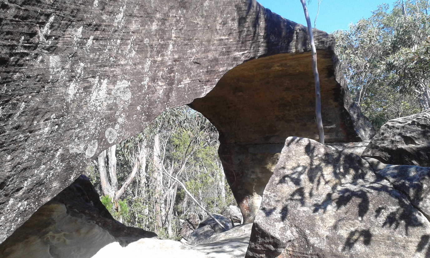 A rock archway