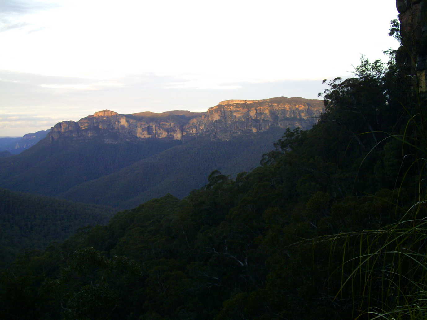 The view on the way out of the Grose Valley