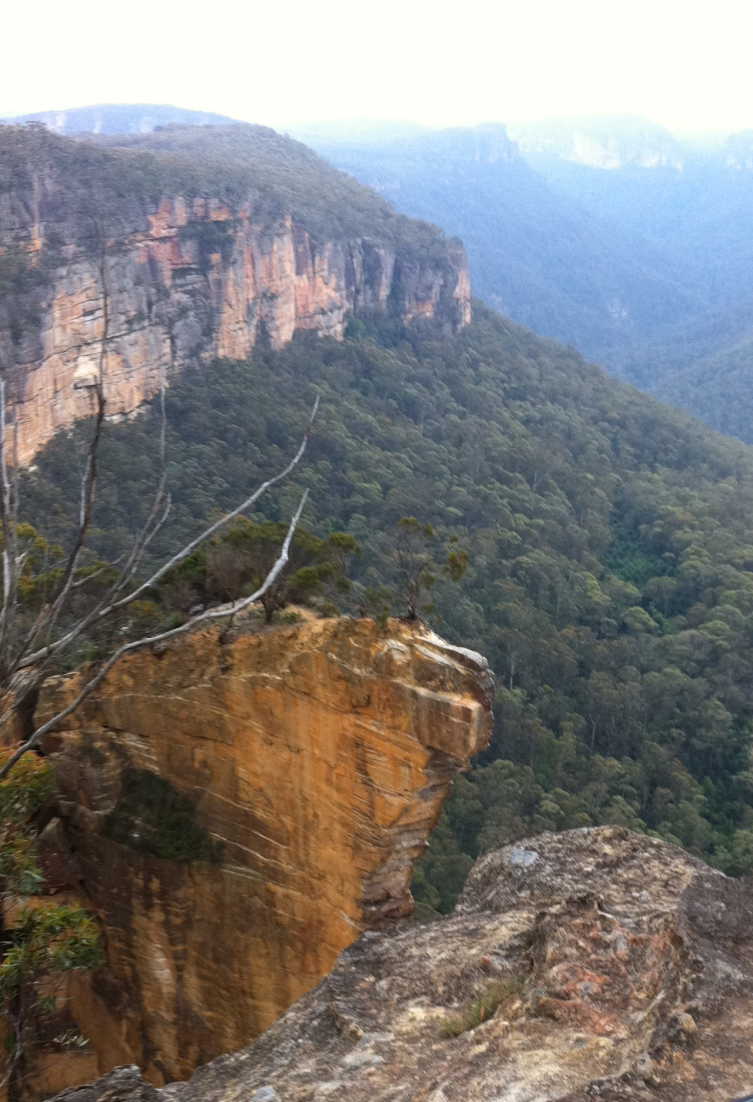 I am going to climb out on that rock down there